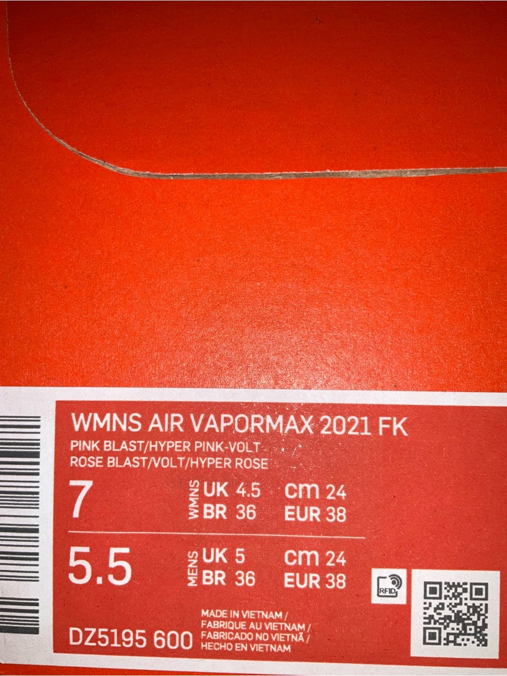 Woman’s air vapormax 2021 FK